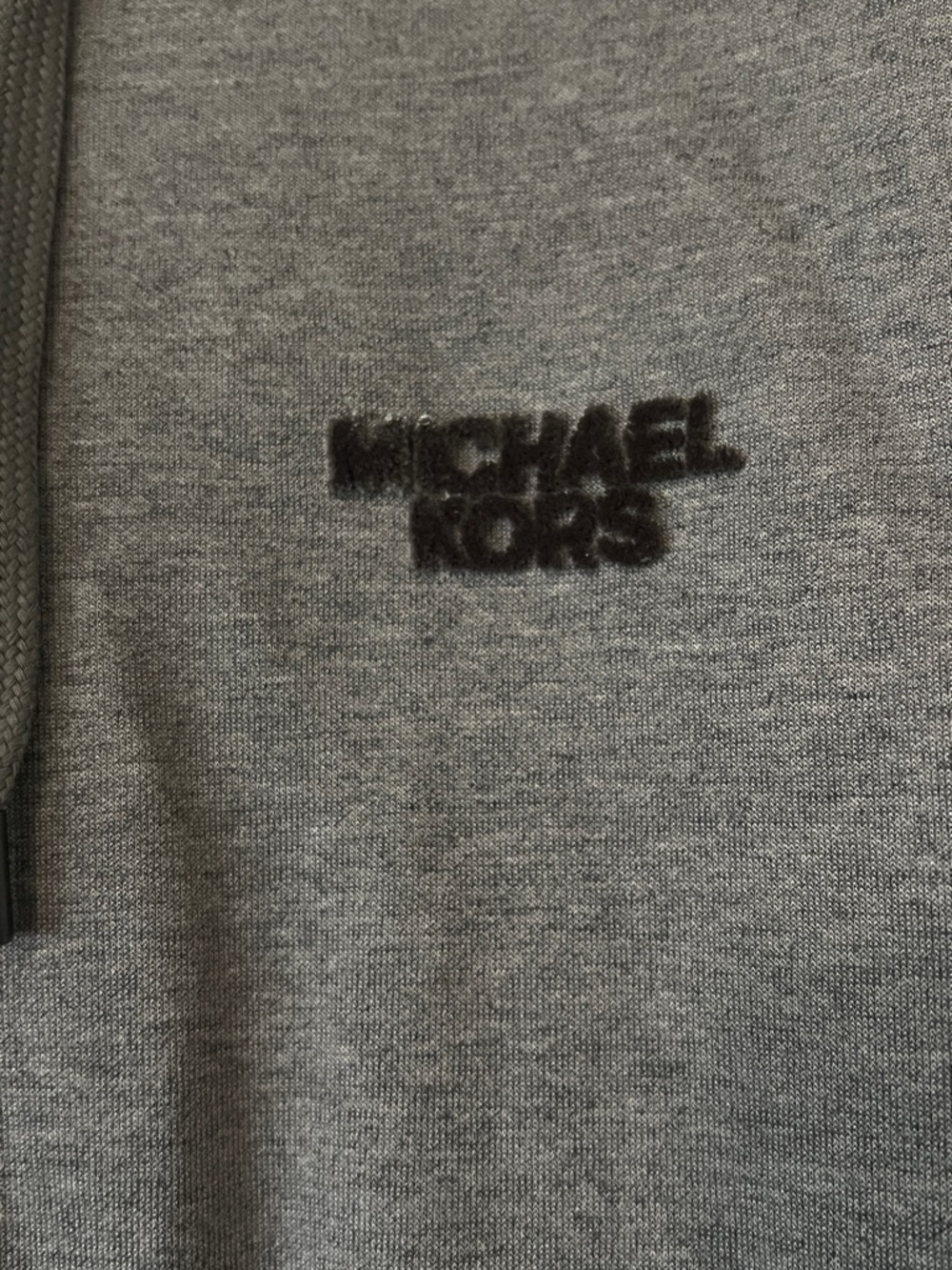 Michael Kors Men's Light Gray Zip-Up Hooded Sweatshirt - Picture 4 of 7